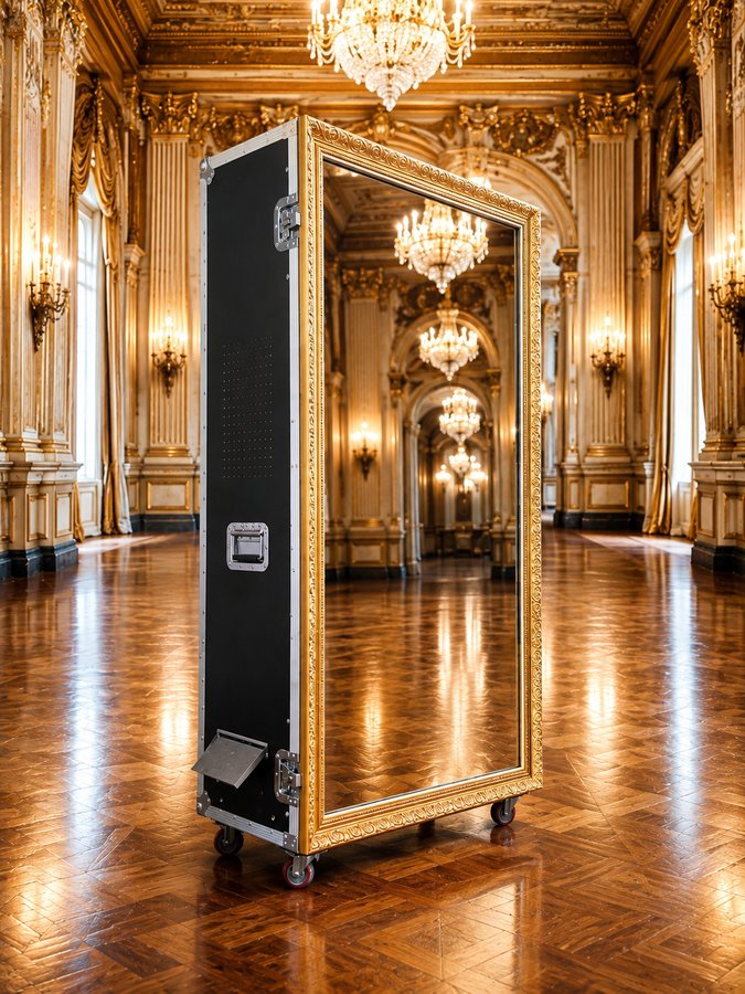 Magic Mirror Photo Booth at luxury ballroom